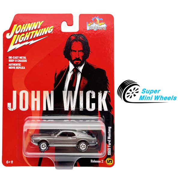 Johnny Lightning 1:64 John Wick 1969 Ford Mustang Mach 1 - Pop Culture