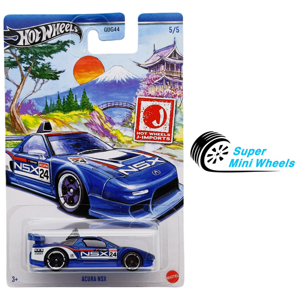 Hot Wheels 1:64 Acura NSX Blue - J- IMPORTS 2024