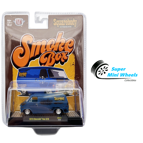 M2 Machines 1:64 1973 Chevrolet Van Smoke Box Squarebody Syndicate 31500-HS47