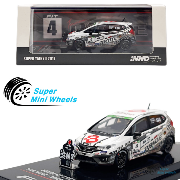 INNO64 1:64 Honda Fit 3 RS #4 Team "Bride" Super Taikyu 2017