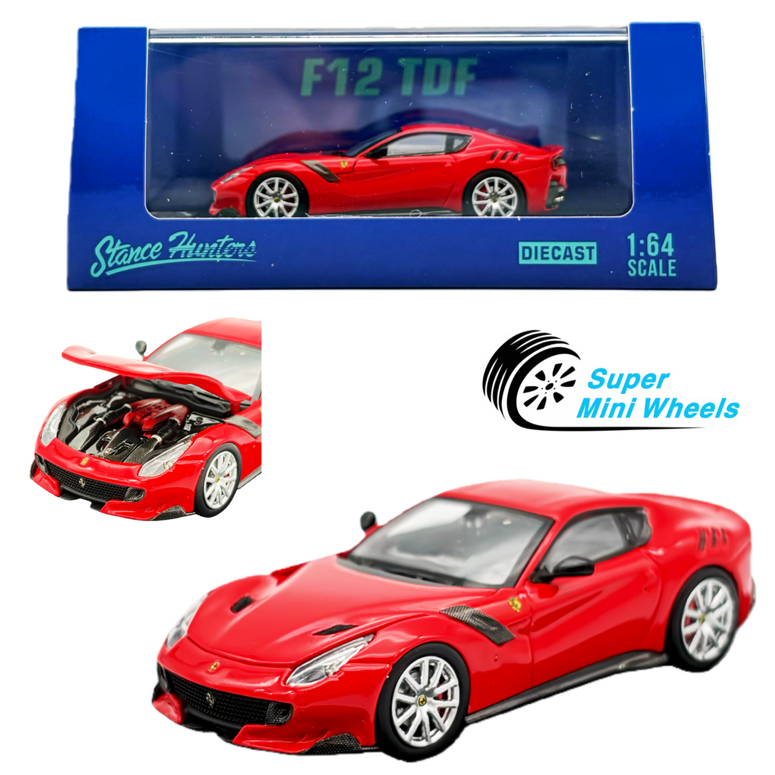 Stance Hunters 1:64 Ferrari F12 TDF Red - Diecast Model – Super Mini Wheels