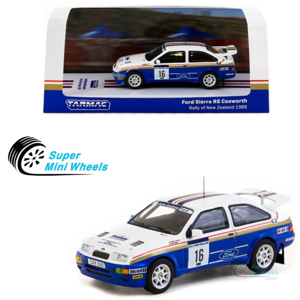 Tarmac Works 1:64 Ford Sierra RS Cosworth Rally of New Zealand 1989 #16