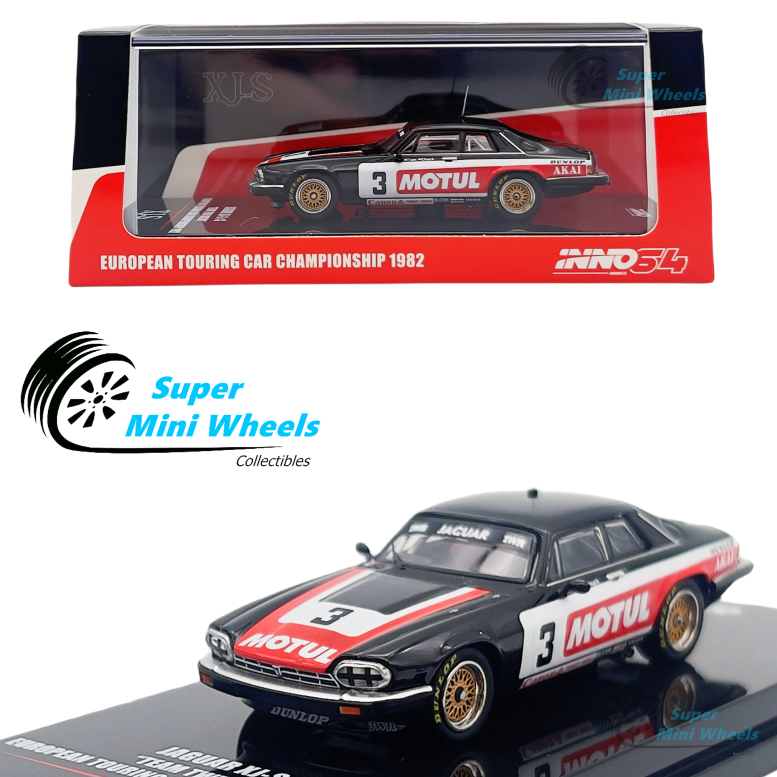 INNO64 1:64 Jaguar XJ-S #3 “TEAM TWR MOTUL” European Touring Champions ...