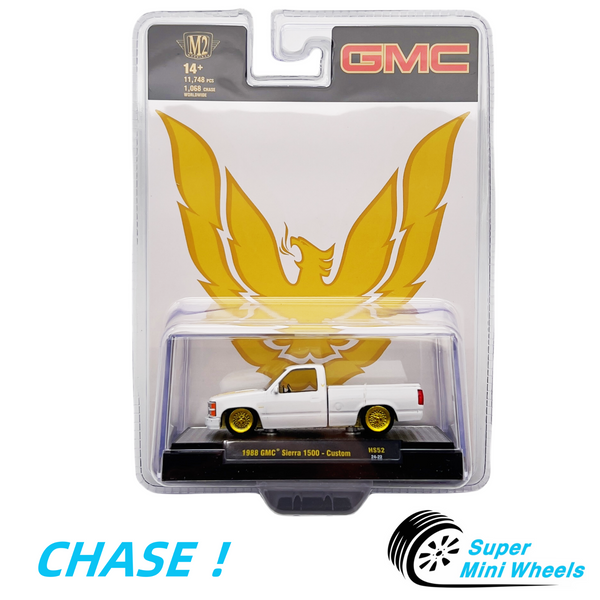 CHASE ! M2 Machines 1:64 - 1988 GMC Sierra 1500 Custom White