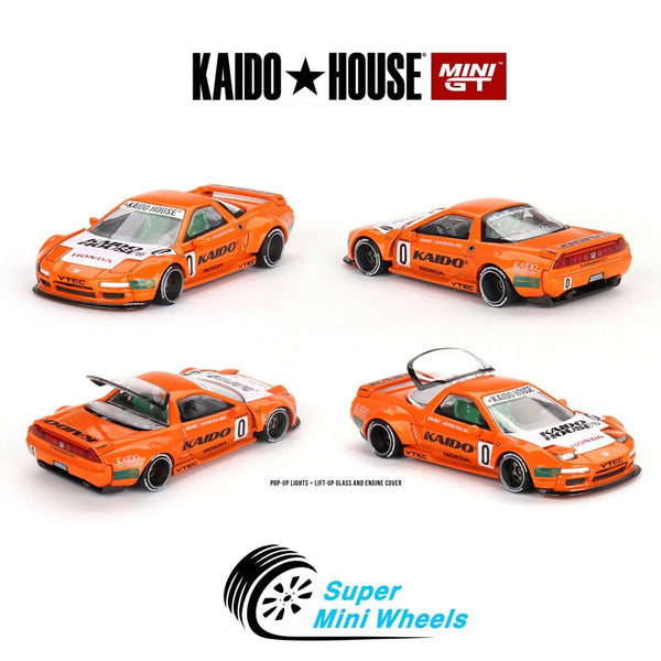 Mini GT x Kaido House 1:64 Honda NSX Kaido Racing V1 Orange KHMG119