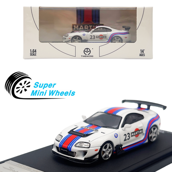 Time Micro 1:64 Toyota Supra A80Z Martini - Diecast Model