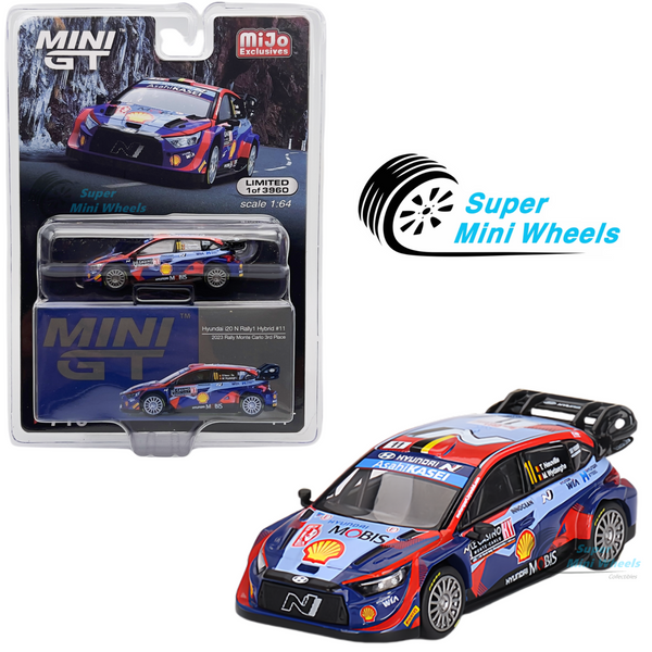 Mini GT 1:64 Hyundai i20 N Rally1 Hybrid #11 2023 Rally Monte Carlo 3rd #710