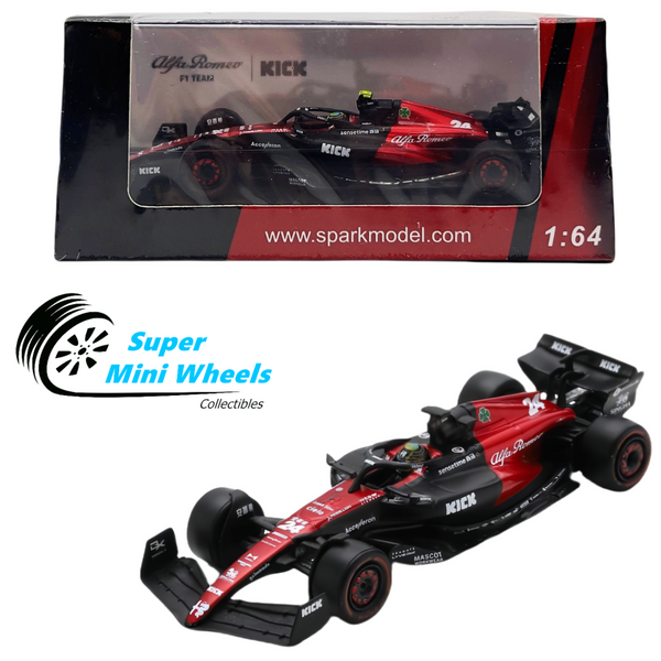 Sparky 1:64 F1 Alfa Romeo C43 #24 2023 Zhou Guanyu - Y282