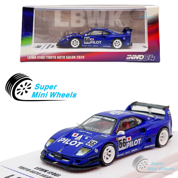 INNO64 1:64 LBWK F40 Tokyo Auto Salon 2024 (Blue)