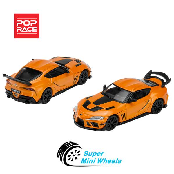 Pop Race 1:64 Darwin Pro 66G NBW Toyota Supra Orange PR64-77