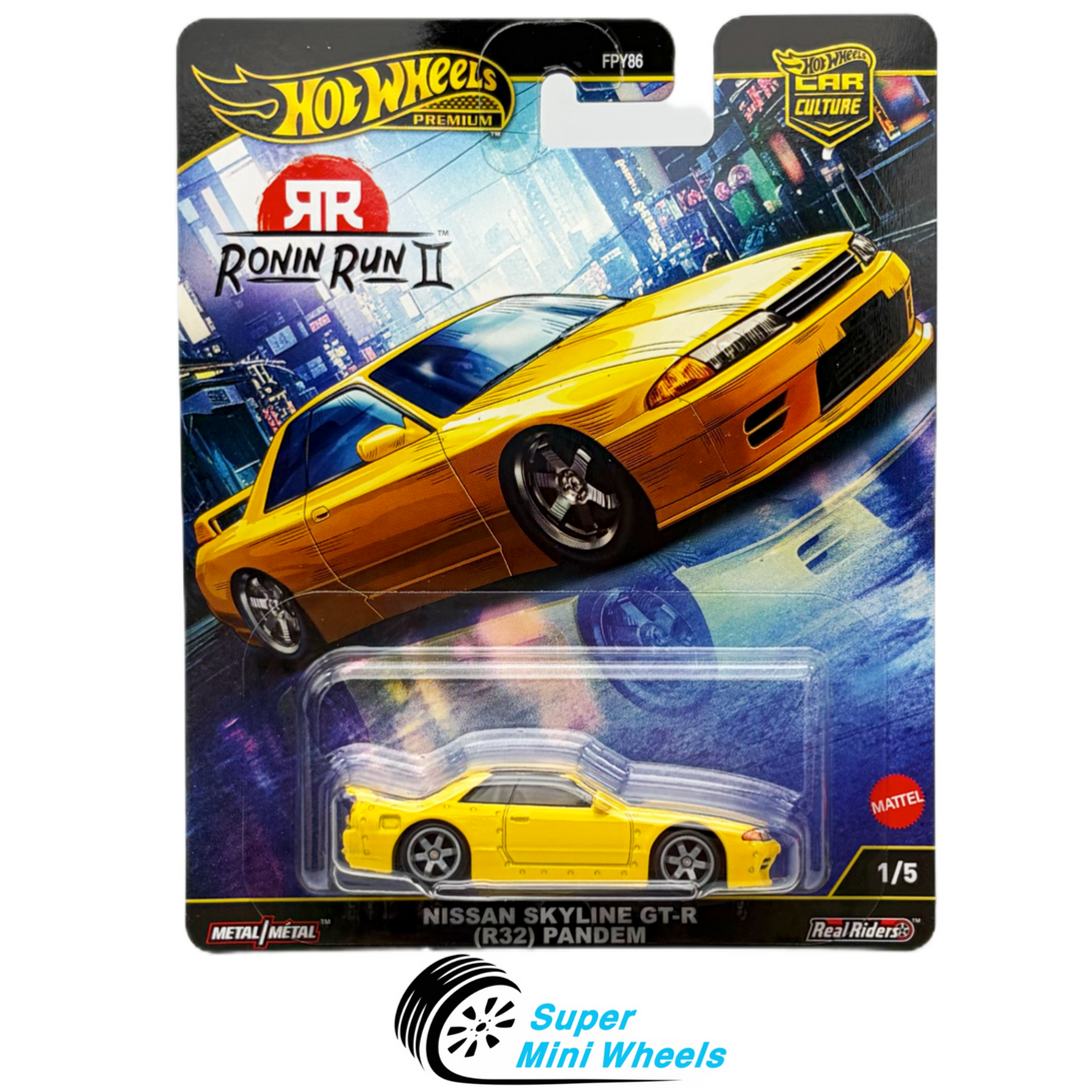 Hot Wheels R32 Change Color Hot Wheels Premium Nissan GT-R R32 Pandem Yellow Car Culture Ronin Run ...
