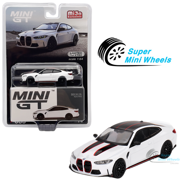 Mini GT 1:64 BMW M4 CSL Alpine White #683