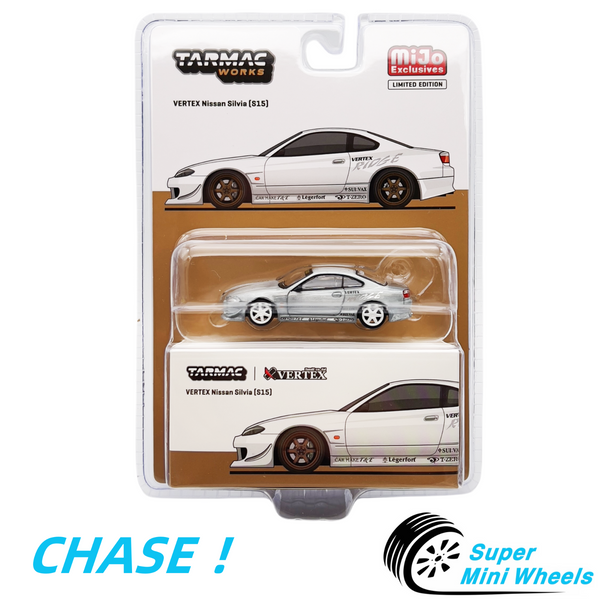 CHASE ! Tarmac Works 1:64 VERTEX Nissan Silvia S13 White