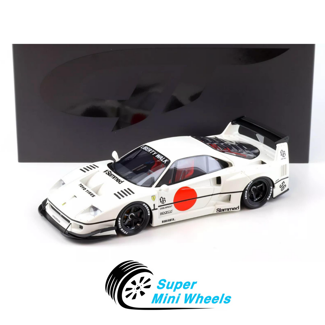 GT Spirit 1:18 Ferrari F40 LBWK Liberty Walk White 2023 – Super Mini Wheels