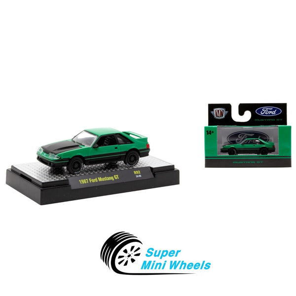 M2 Machines 1:64 - 1987 Ford Mustang GT Green R92 24-90