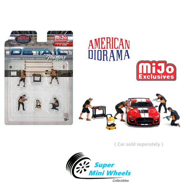 American Diorama 1:64 - Detail Master Figures - 6pcs Set - Metal AD-2401MJ