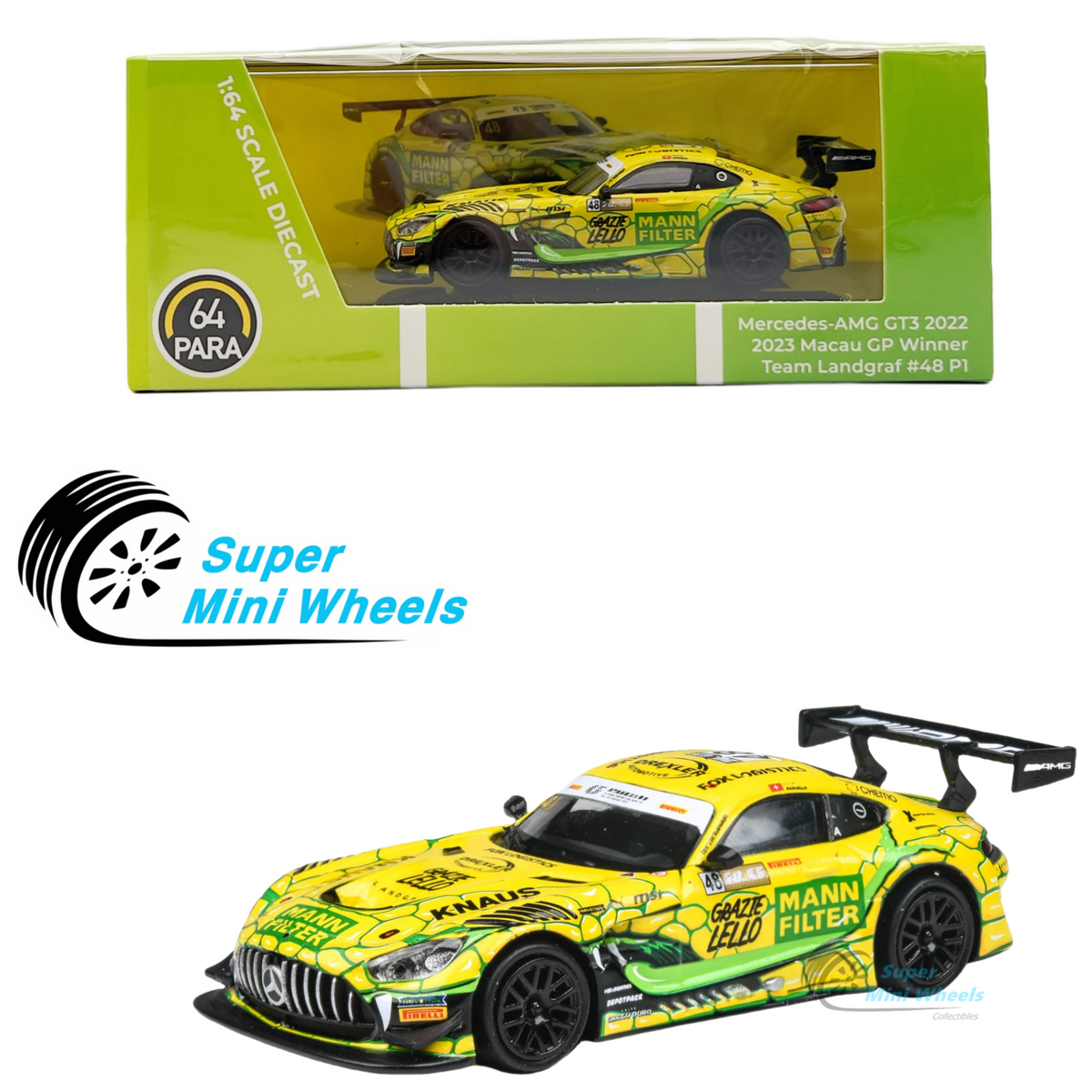 PARA64 - 1:64 - Mercedes-AMG GT3 Evo 2023 Macau GP Team Landgraf