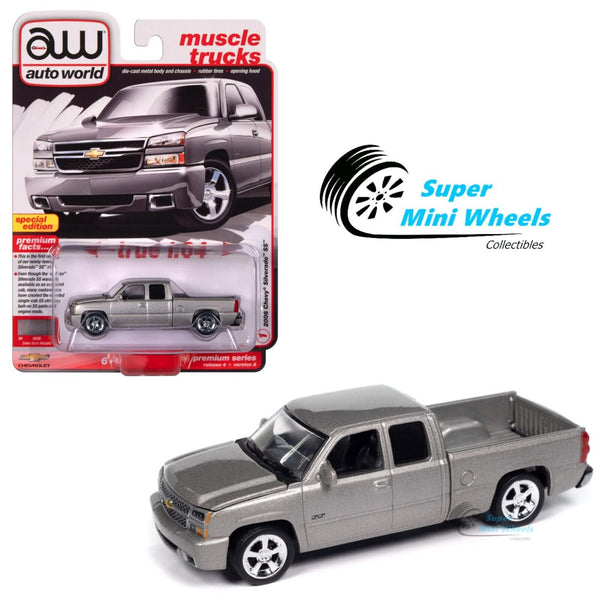 Auto World 1:64 - 2006 Chevy Silverado SS Truck (Extended Cab w/Fleetside Bed)