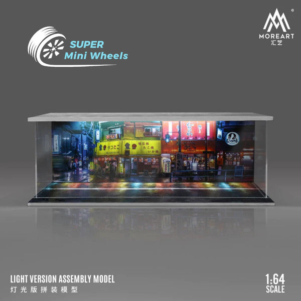 MoreArt 1:64 Street View Diorama Car Garage with LED Lights