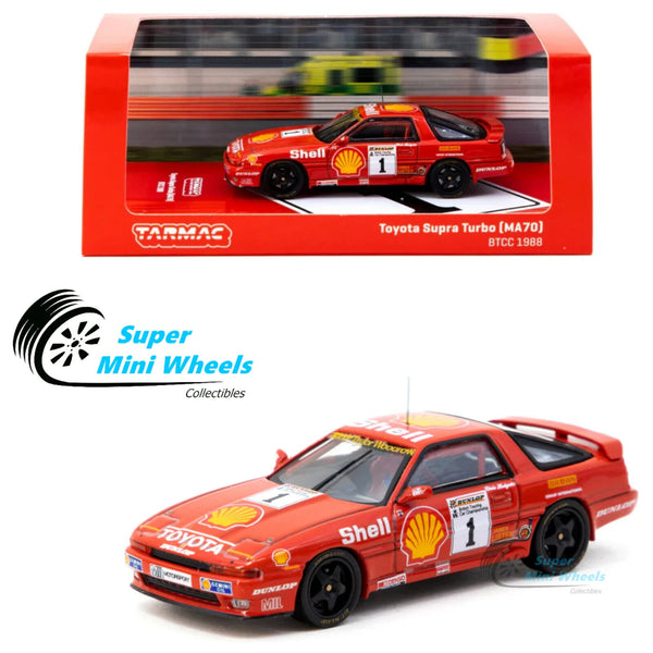 Tarmac Works 1:64 Toyota Supra Turbo (MA70) BTCC 1988 Chris Hodgetts #1 SHELL