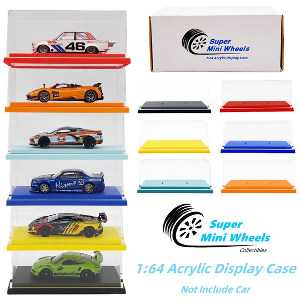 Super Mini Wheels 1:64 Acrylic Display Case - Suitable for Hot Wheels , Mini GT