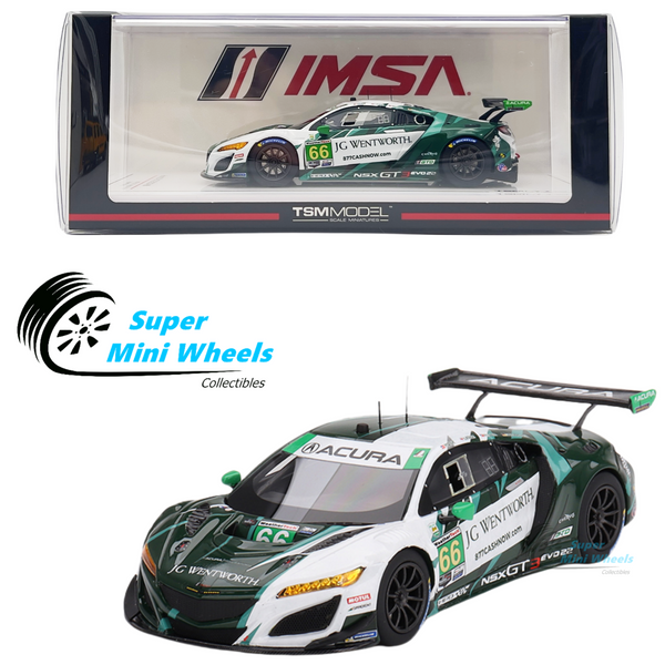 TSM-Model 1:43 Acura NSX GT3 EVO22 #66 Gradient Racing IMSA 2023 Daytona 24 Hrs