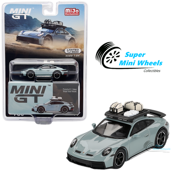 Mini GT 1:64 Porsche 911 Dakar Shade Green Metallic #780