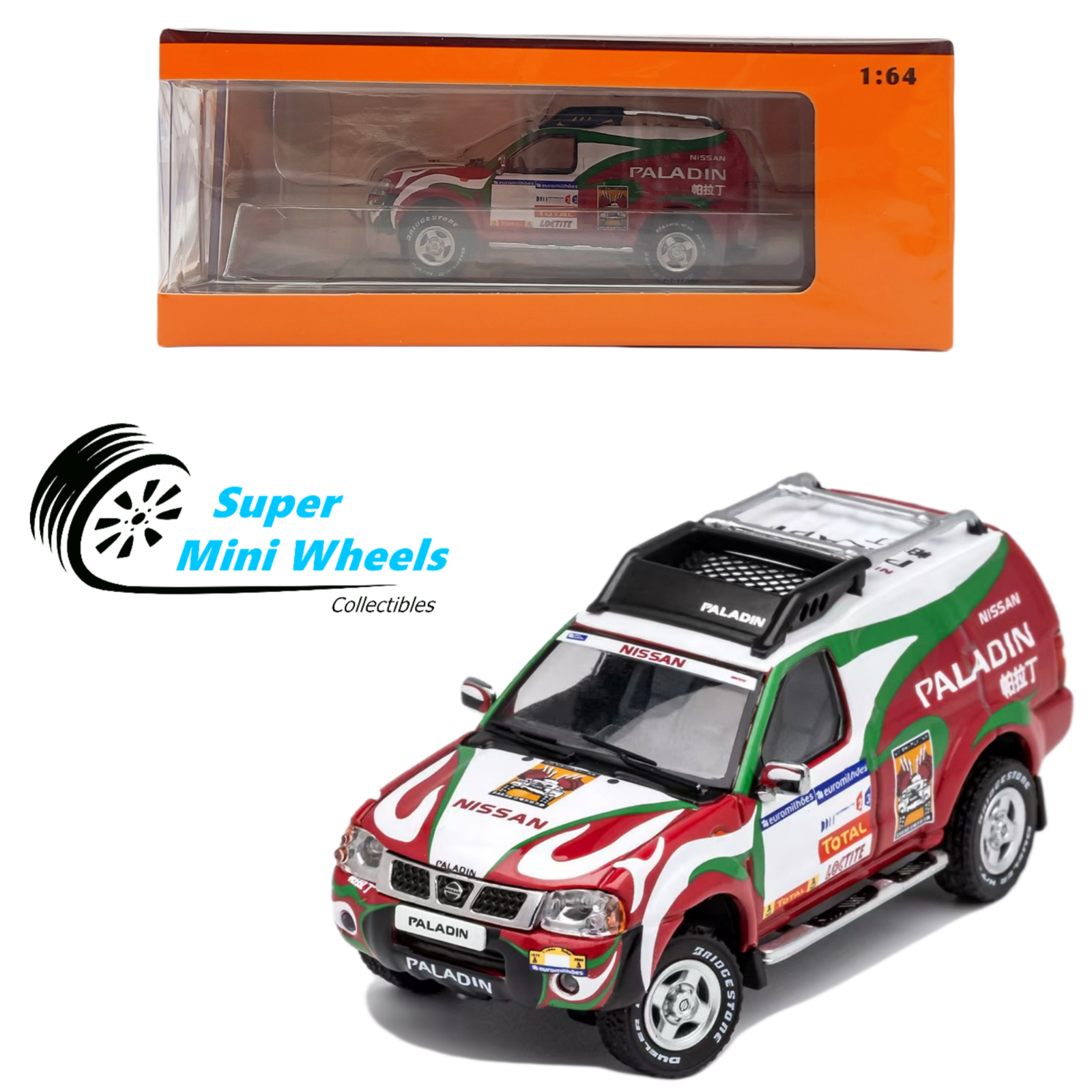 GCD 1:64 Nissan Paladin Dakar Off-Road White – Super Mini Wheels