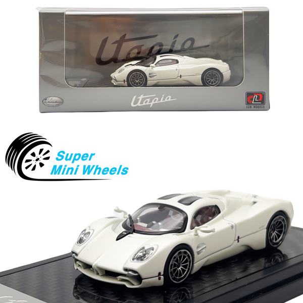 LCD Models 1:64 - Pagani Utopia Ultimate White - Diecast Model