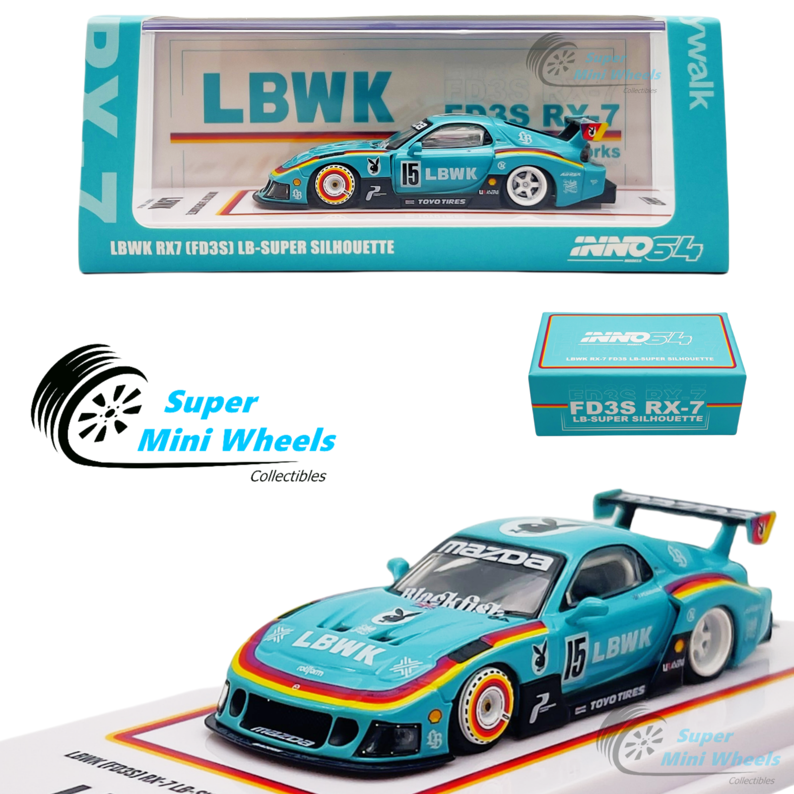 INNO64 1:64 LBWK Mazda RX7 FD3S LB-Super Silhouette HEC 2024 – Super ...