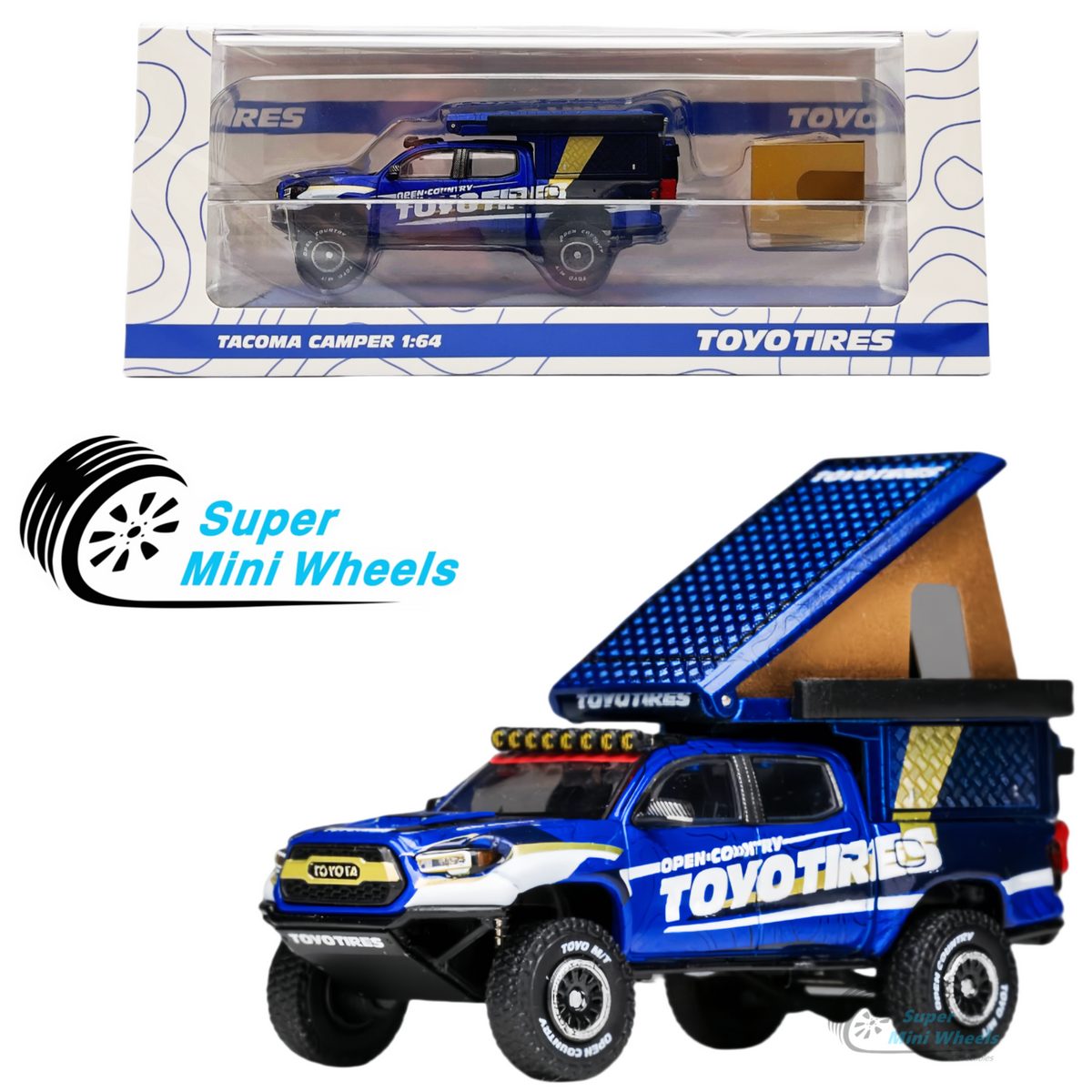 GCD 1:64 Toyota Tacoma Camper TOYO TIRES – Super Mini Wheels