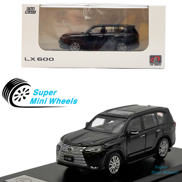 LCD Models 1:64 - Lexus LX 600 (Black) Diecast Model