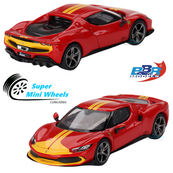 BBR Models 1:64 Ferrari 296 GTB Assetto Fiorano – Rosso Corsa