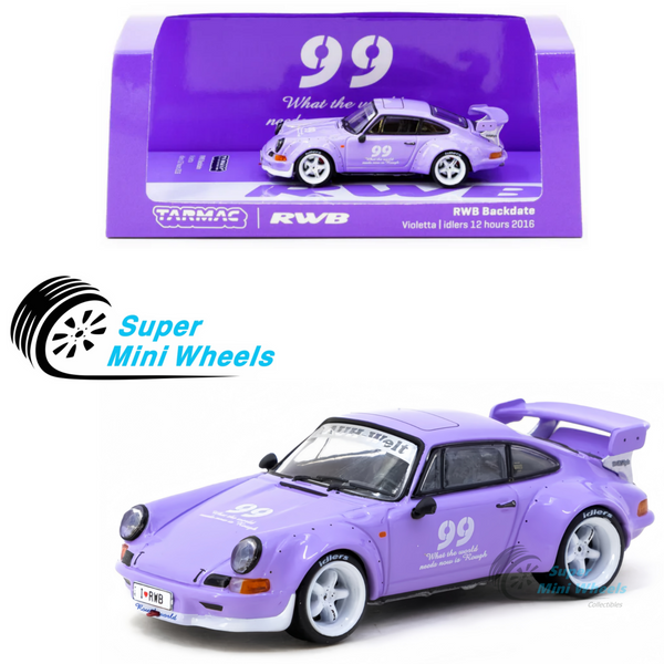 Tarmac Works 1:64 RWB Backdate Violetta idlers 12 hours 2016