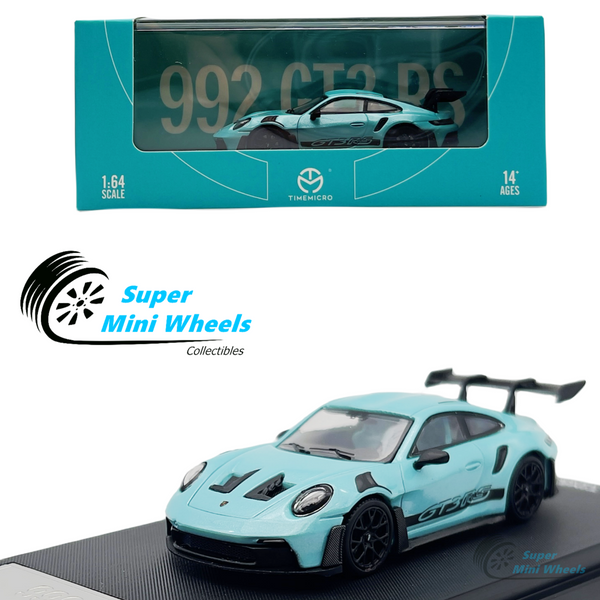 Time Micro 1:64 992 GT3 RS Tiffany Blue - Diecast Model