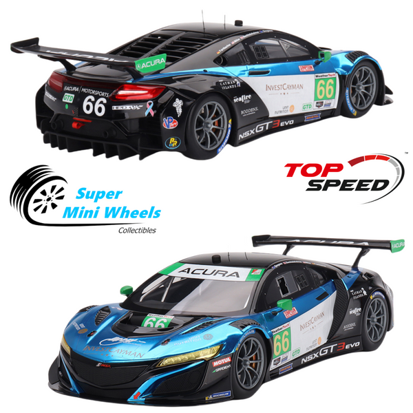 Top Speed 1:18 Acura NSX GT3 EVO22 #66 2022 IMSA Daytona 24 Hrs #TS0535