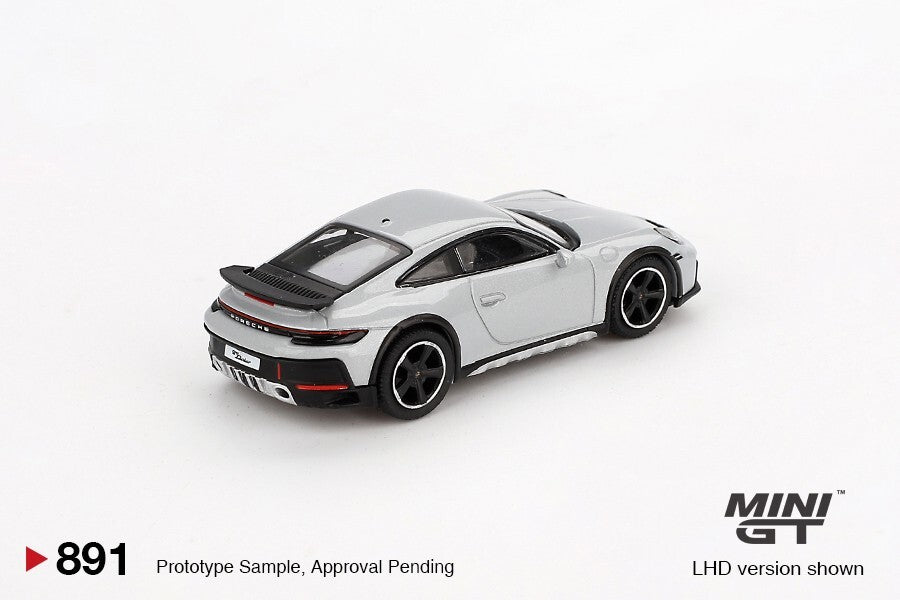 Mini GT 1:64 Porsche 911 Dakar Ice Gray Metallic #891 – Super Mini