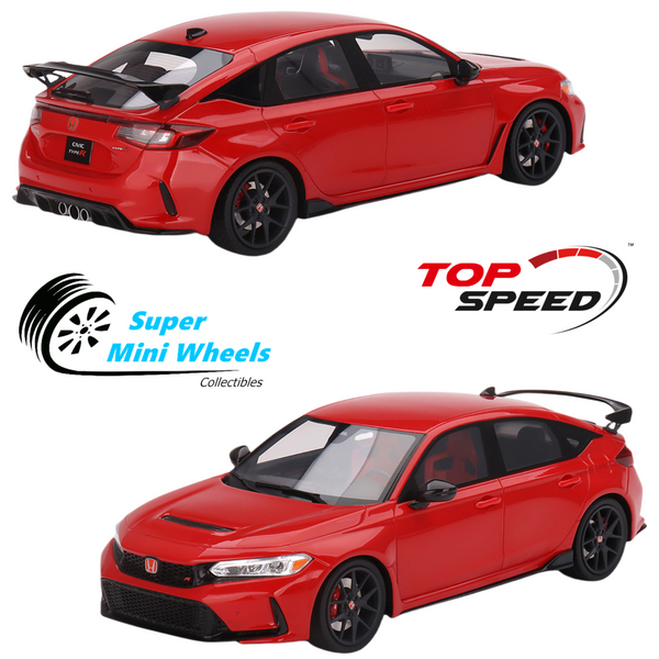 Top Speed 1:18 Honda Civic TYPE R Rallye Red (LHD) 2023 #TS0485