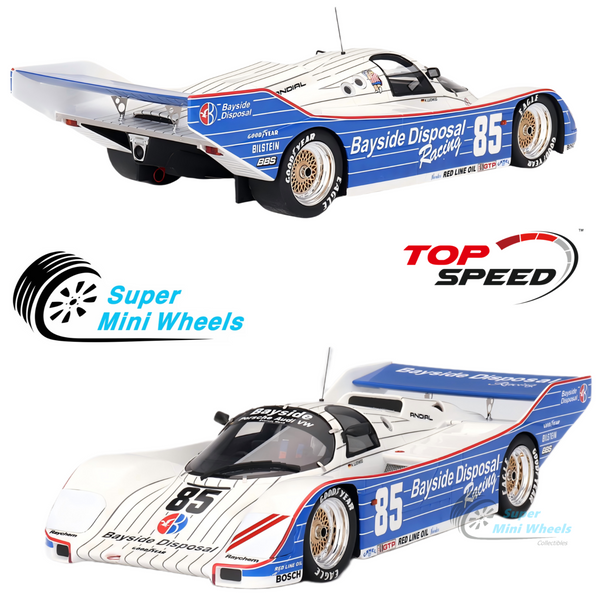 Top Speed 1:18 Porsche 962 #85 Bayside Disposal Racing 1987 IMSA Laguna Seca 300