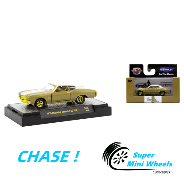 CHASE ! M2 Machines 1:64 1970 Chevrolet Chevelle SS 454 R80 24-44