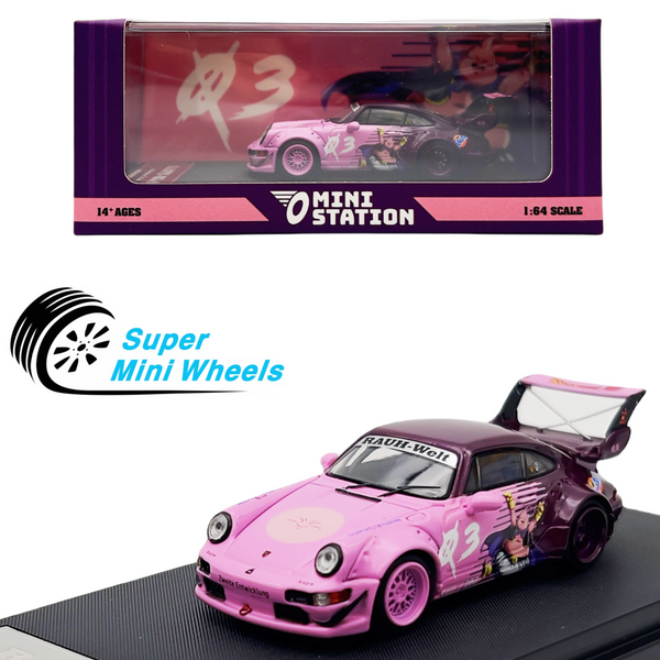 Mini Station 1:64 Porsche RWB 964 Majin Buu - Diecast Model