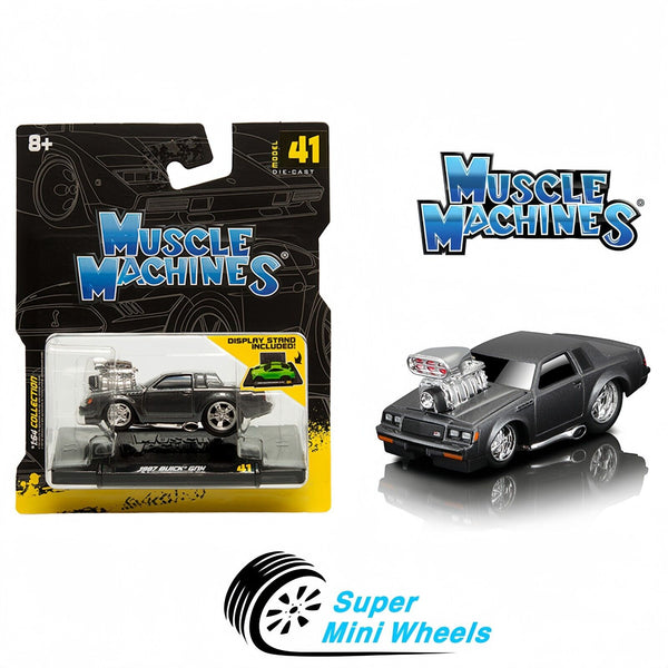 Muscle Machines 1:64 1987 Buick GNX – Dark Grey Metallic