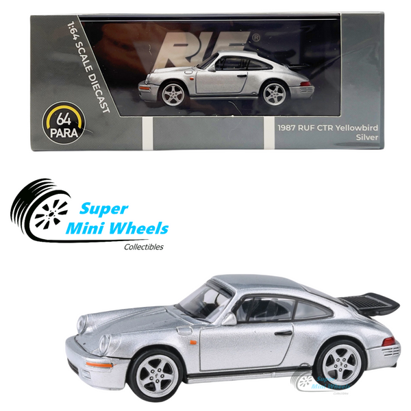 PARA64 - Porsche RUF CTR Yellowbird 1987 - Silver - LHD - 1:64