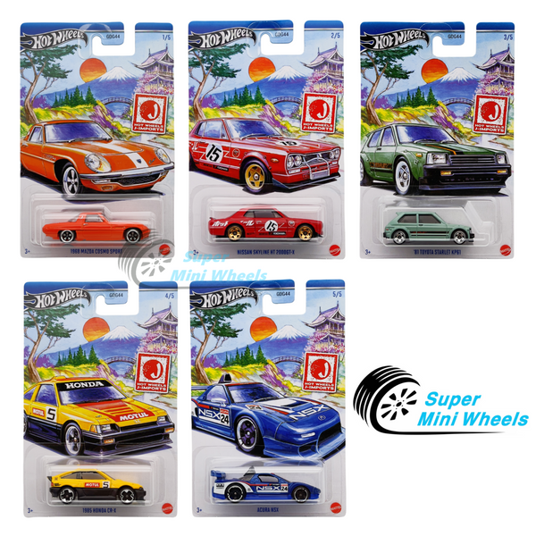 Hot Wheels 2024 J- IMPORTS 5 Cars Set