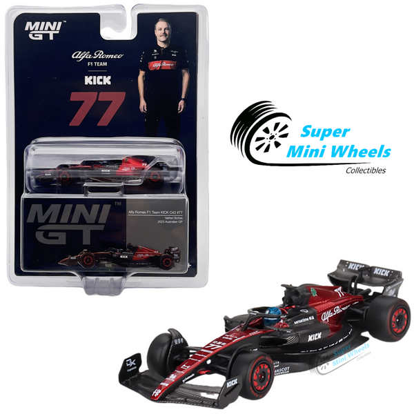 Mini GT 1:64 Alfa Romeo C43 #77 Valtteri Bottas 2023 F1 2023 Australian GP #729