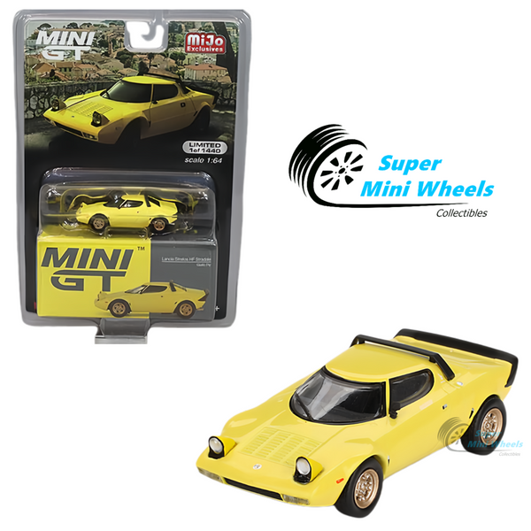 Mini GT 1:64 Lancia Stratos HF Stradale Giallo Fly Yellow #771