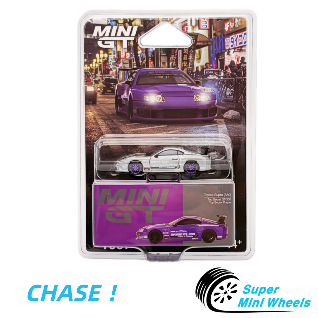 CHASE ！Mini GT 1:64 Toyota Supra (A80) Top Secret GT-300 Top