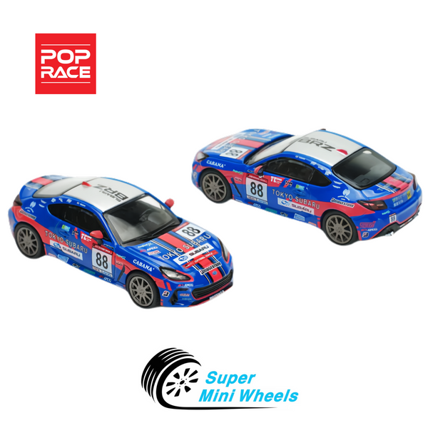 Pop Race 1:64 Subaru BRZ Tokyo Subaru Racing #88 PR64-88