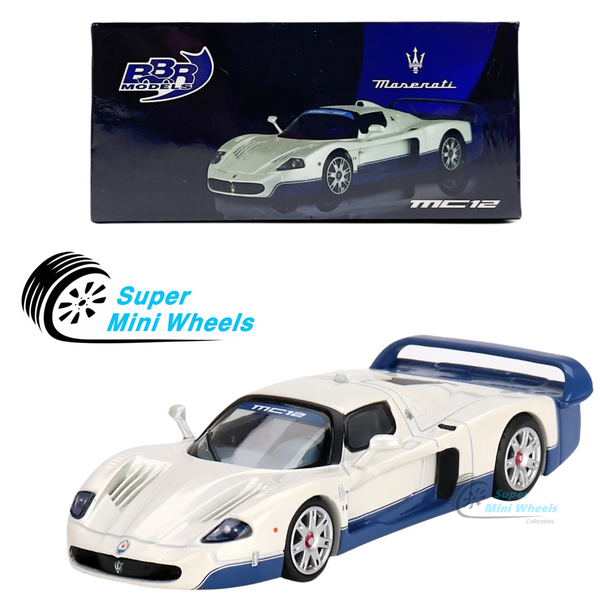 BBR Models 1:64 Maserati MC12 Stradale White