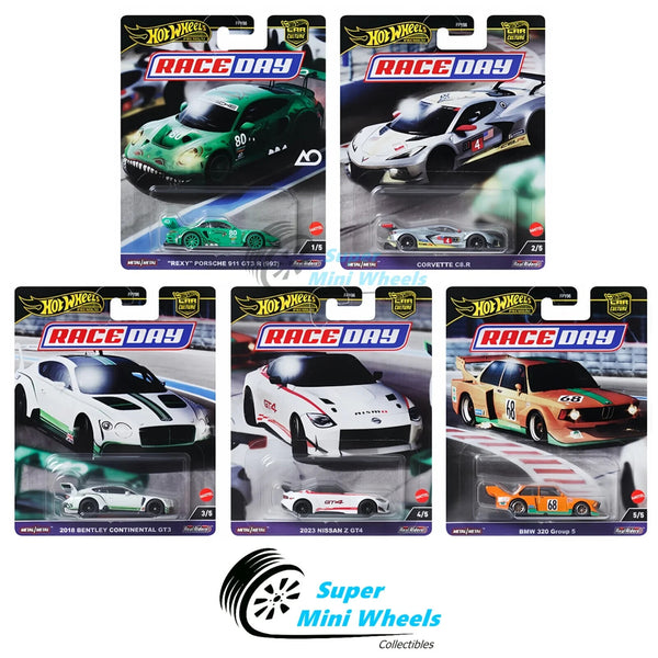 Hot Wheels Premium 2024 Car Culture D Case - Race Day - 5 Cars Set